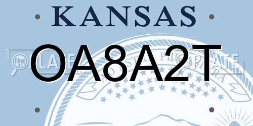OA8A2T Kansas License Plate
