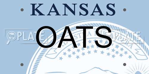 OATS Kansas License Plate