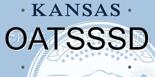 OATSSSD Kansas License Plate