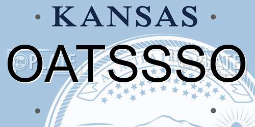 OATSSSO Kansas License Plate