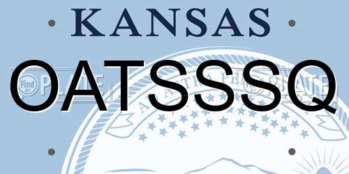 OATSSSQ Kansas License Plate