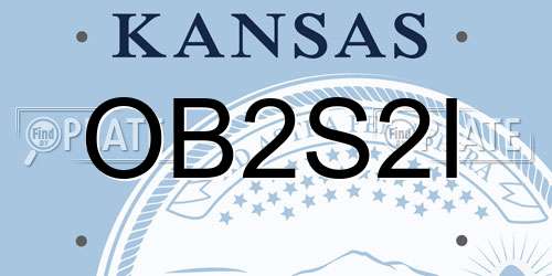 OB2S2I Kansas License Plate