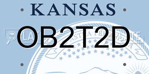 OB2T2D Kansas License Plate