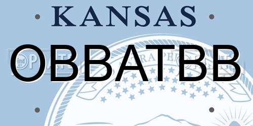 OBBATBB Kansas License Plate