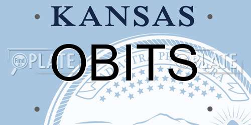 OBITS Kansas License Plate