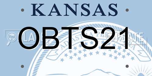 OBTS21 Kansas License Plate