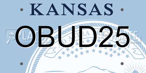 OBUD25 Kansas License Plate