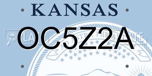 OC5Z2A Kansas License Plate