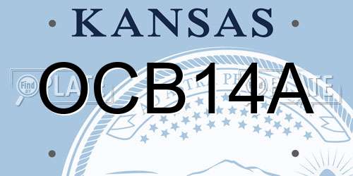 OCB14A Kansas License Plate