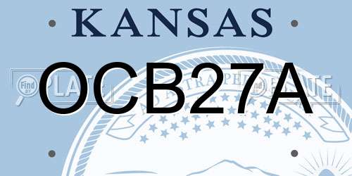 OCB27A Kansas License Plate