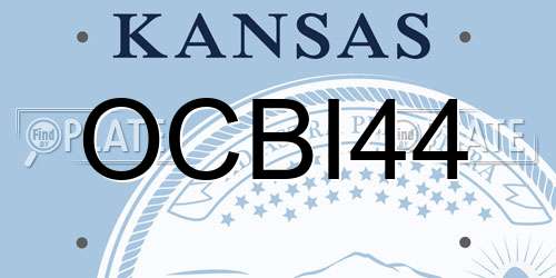 OCBI44 Kansas License Plate