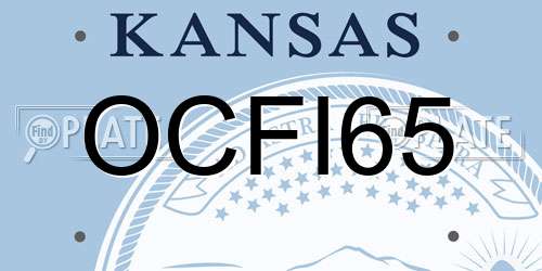 OCFI65 Kansas License Plate
