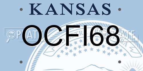 OCFI68 Kansas License Plate