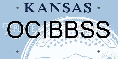 OCIBBSS Kansas License Plate