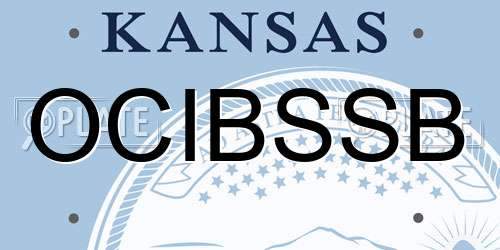 OCIBSSB Kansas License Plate
