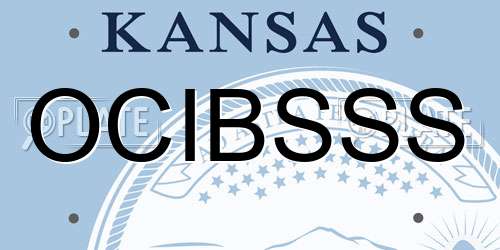 OCIBSSS Kansas License Plate
