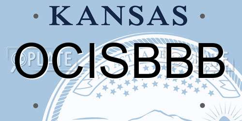OCISBBB Kansas License Plate