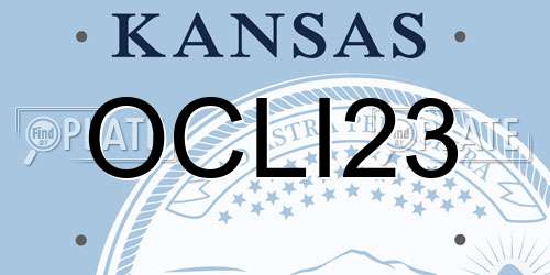 OCLI23 Kansas License Plate