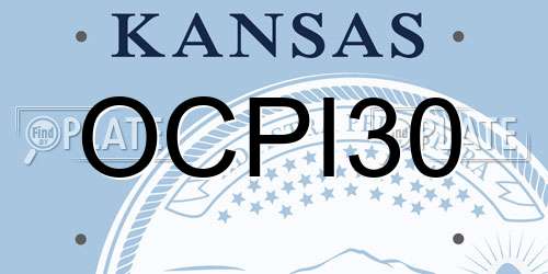 OCPI30 Kansas License Plate