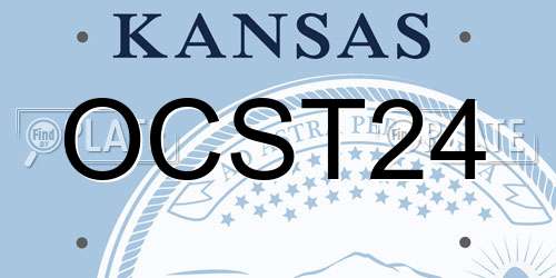 OCST24 Kansas License Plate