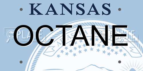 OCTANE Kansas License Plate