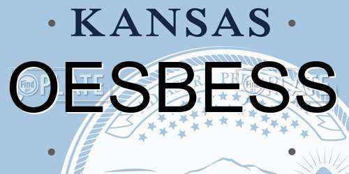 OESBESS Kansas License Plate