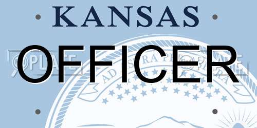 OFFICER Kansas License Plate