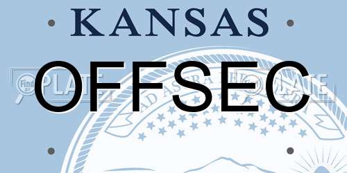 OFFSEC Kansas License Plate