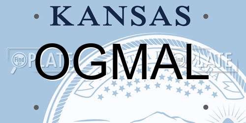OGMAL Kansas License Plate