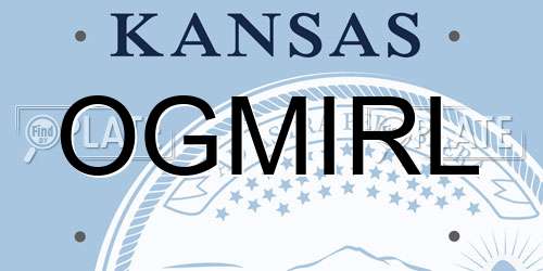 OGMIRL Kansas License Plate