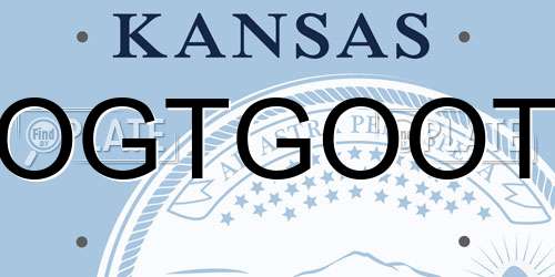 OGTGOOT Kansas License Plate