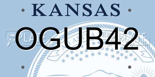 OGUB42 Kansas License Plate