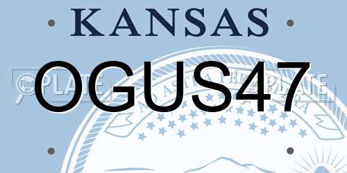 OGUS47 Kansas License Plate