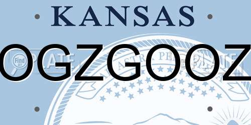 OGZGOOZ Kansas License Plate