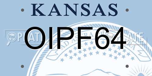 OIPF64 Kansas License Plate