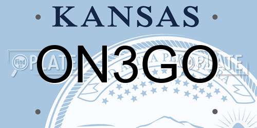 ON3GO Kansas License Plate