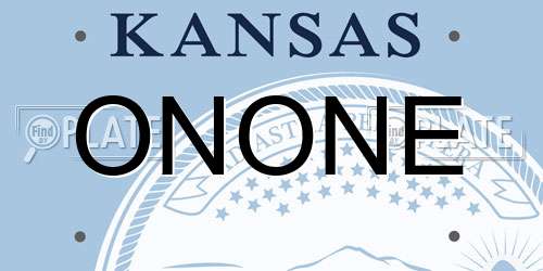 ONONE Kansas License Plate