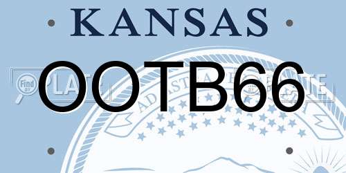 OOTB66 Kansas License Plate