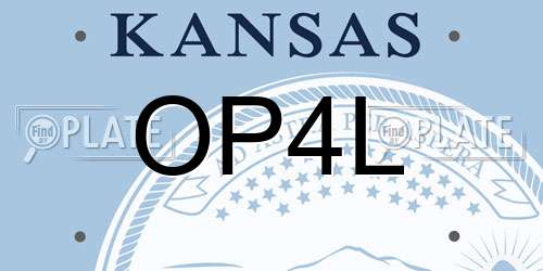 OP4L Kansas License Plate