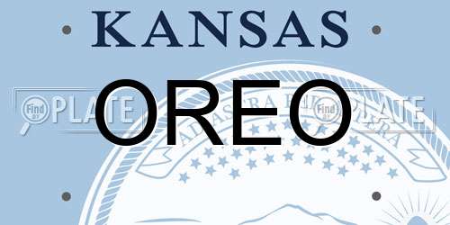 OREO Kansas License Plate