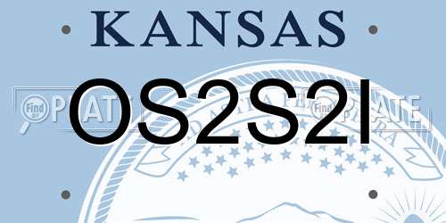 OS2S2I Kansas License Plate