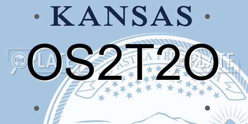 OS2T2O Kansas License Plate