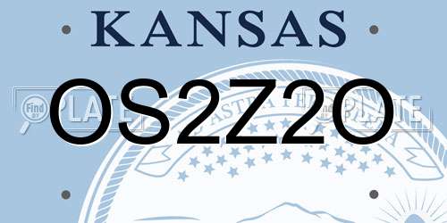 OS2Z2O Kansas License Plate