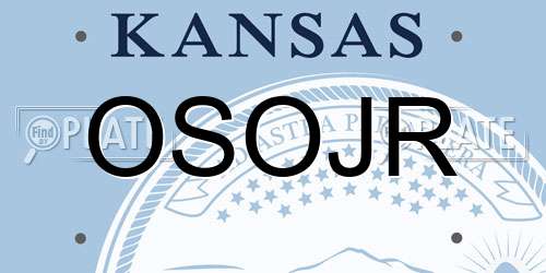 OSOJR Kansas License Plate