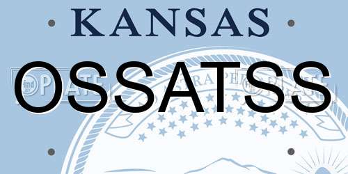 OSSATSS Kansas License Plate