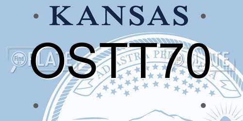 OSTT70 Kansas License Plate