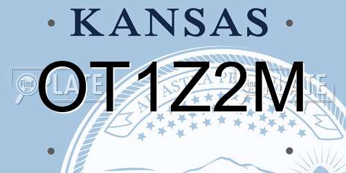 OT1Z2M Kansas License Plate