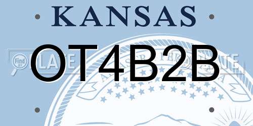 OT4B2B Kansas License Plate