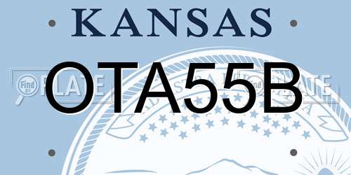 OTA55B Kansas License Plate