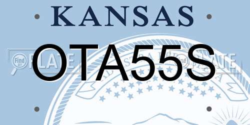 OTA55S Kansas License Plate